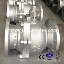 CE Pn16-Pn100 Válvula de bola accionada por palanca de acero de carbón